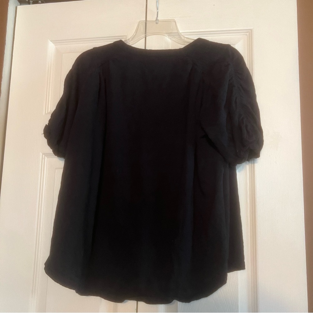 Free people short sleeve Henley blouse size small - Picture 4 of 8